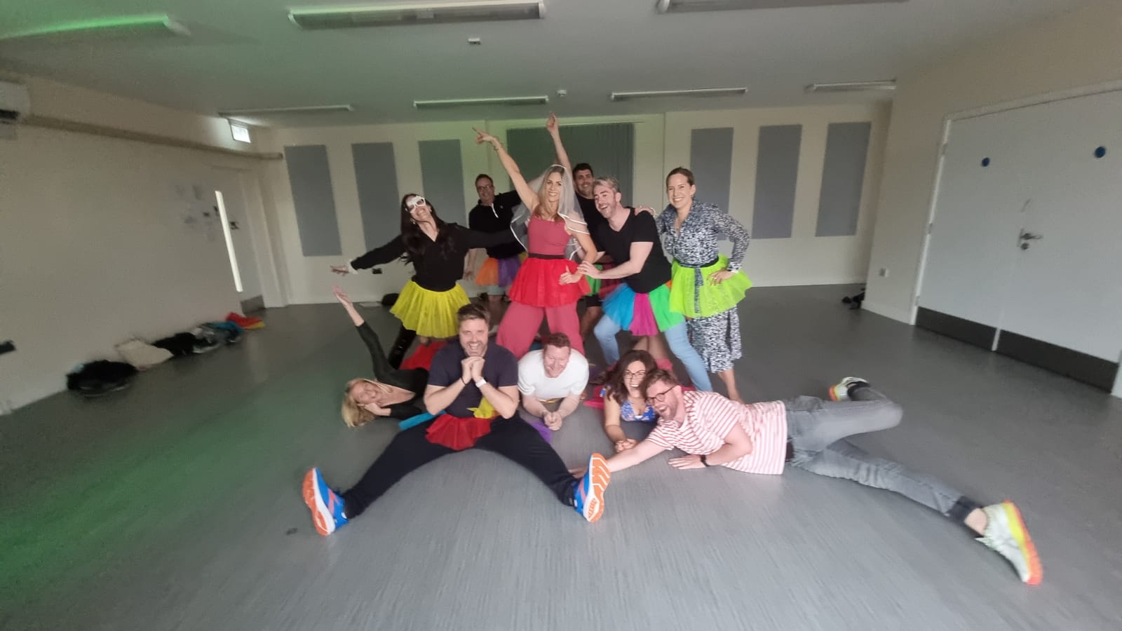 Hen party dance class Birmingham - group of women celebrating